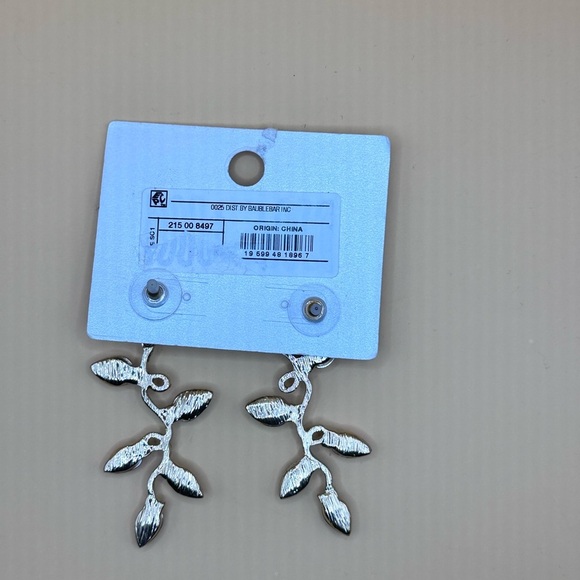 SUGARFIX BaubleBar Dangle Drop Earrings Silver Statement Holiday Gift Jewelry - Picture 4 of 8